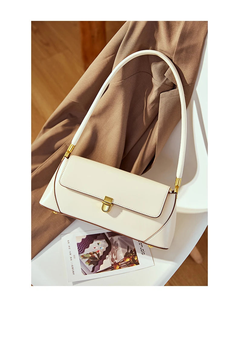 Sacs à bandoulière en cuir véritable de vachette Hifashion pour femmes, tendance 2025, sac fourre-tout à poignée supérieure pour dames