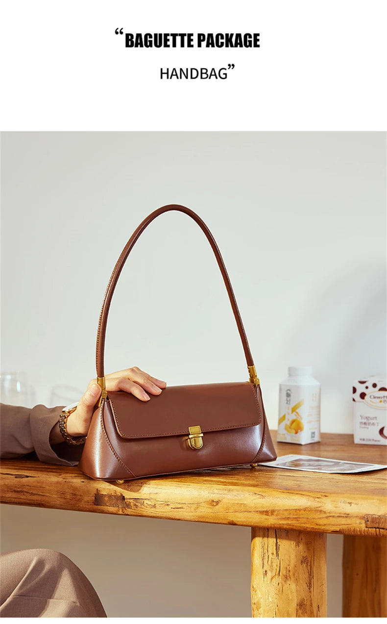 Sacs à bandoulière en cuir véritable de vachette Hifashion pour femmes, tendance 2025, sac fourre-tout à poignée supérieure pour dames