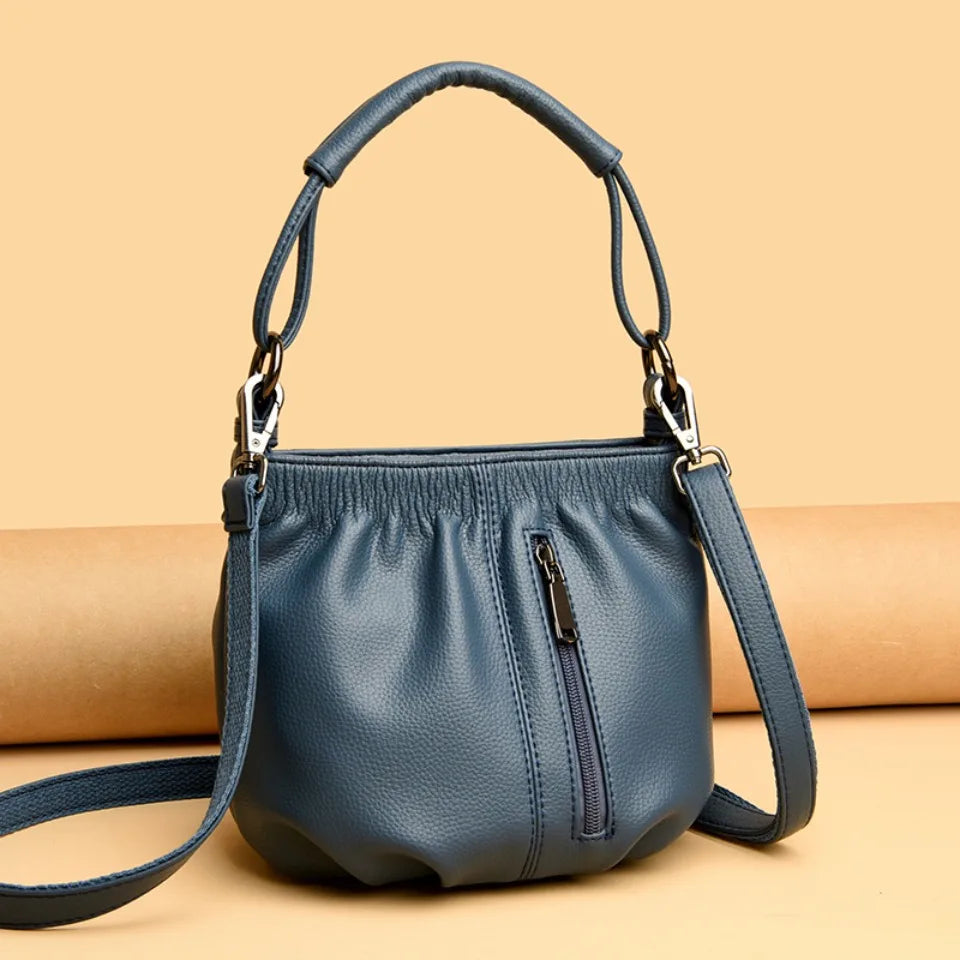 Sacs à main seau en cuir PU de haute qualité pour femmes, sacs à bandoulière décontractés et légers, petits sacs à main