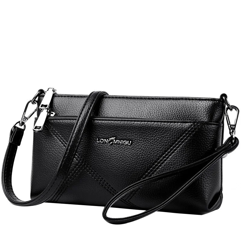 Petit sac à bandoulière en cuir synthétique pour femme, fourre-tout, couleur unie, pochette, sacs pour dames, sacs à main et bourses