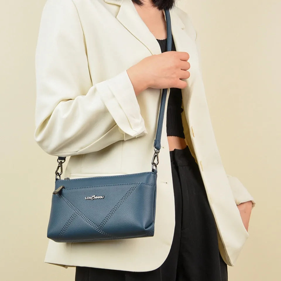 Petit sac à bandoulière en cuir synthétique pour femme, fourre-tout, couleur unie, pochette, sacs pour dames, sacs à main et bourses