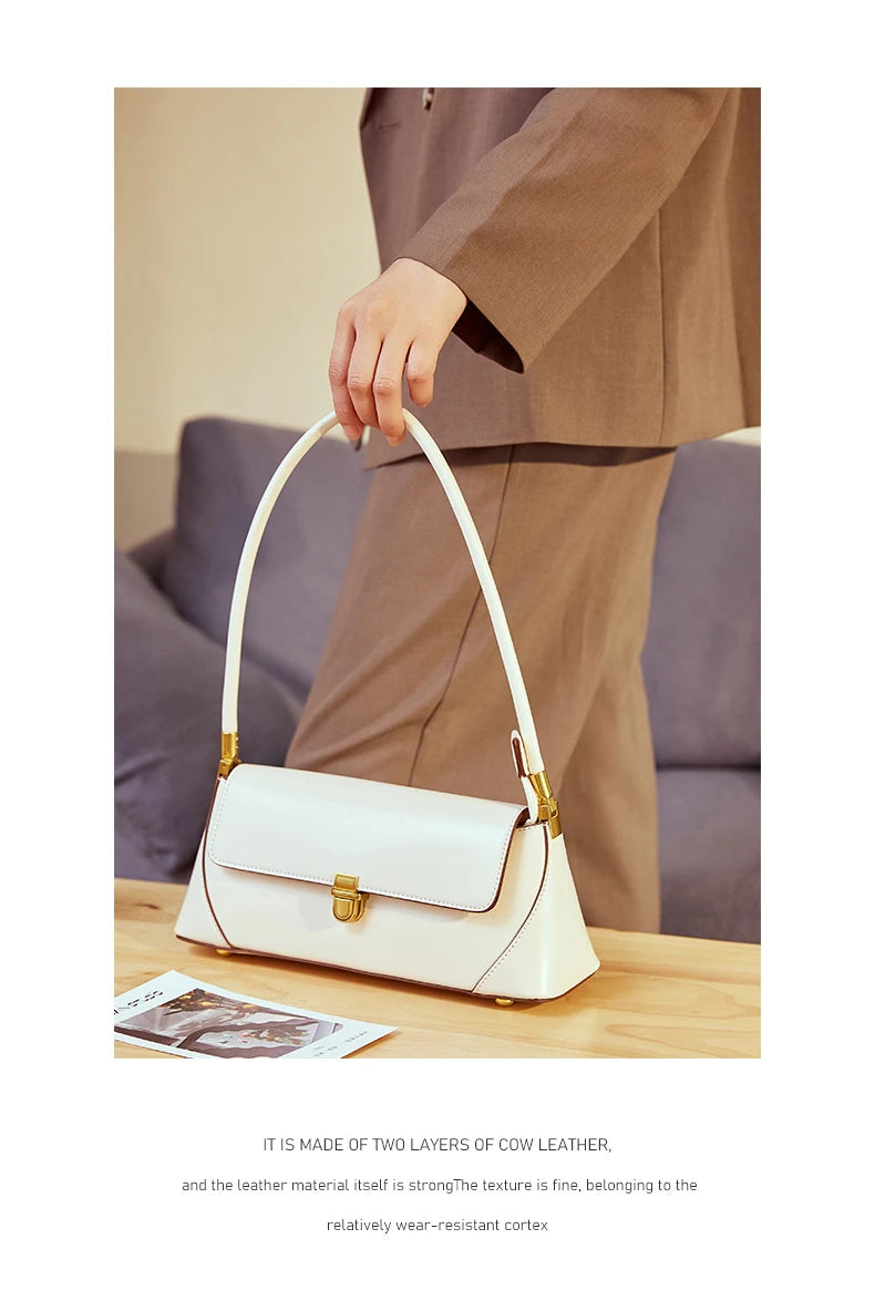 Sacs à bandoulière en cuir véritable de vachette Hifashion pour femmes, tendance 2025, sac fourre-tout à poignée supérieure pour dames