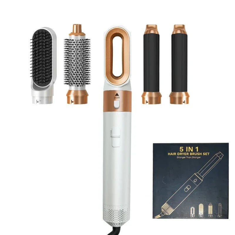 Ensemble de sèche-cheveux 5 en 1, peigne chauffant, fer à friser professionnel, lisseur, outil de coiffure pour sèche-cheveux Dyson Airwrap, usage domestique