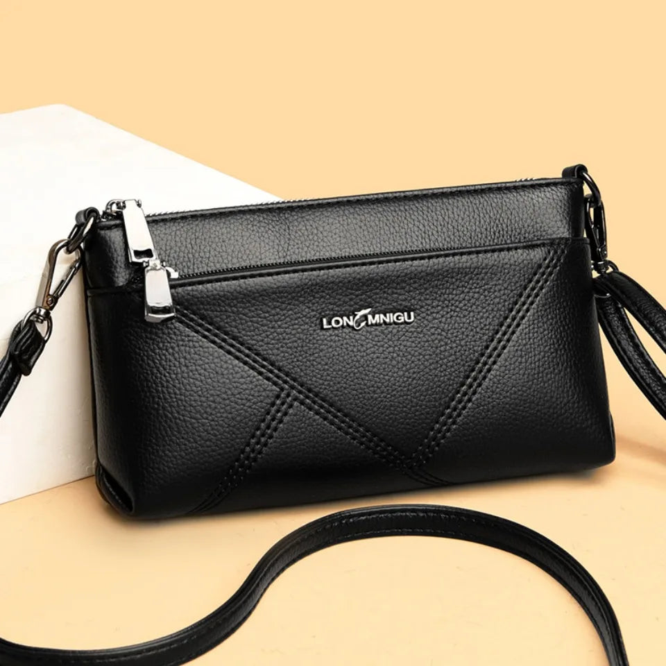 Petit sac à bandoulière en cuir synthétique pour femme, fourre-tout, couleur unie, pochette, sacs pour dames, sacs à main et bourses