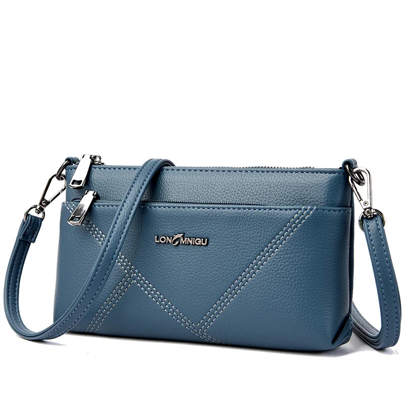 Petit sac à bandoulière en cuir synthétique pour femme, fourre-tout, couleur unie, pochette, sacs pour dames, sacs à main et bourses