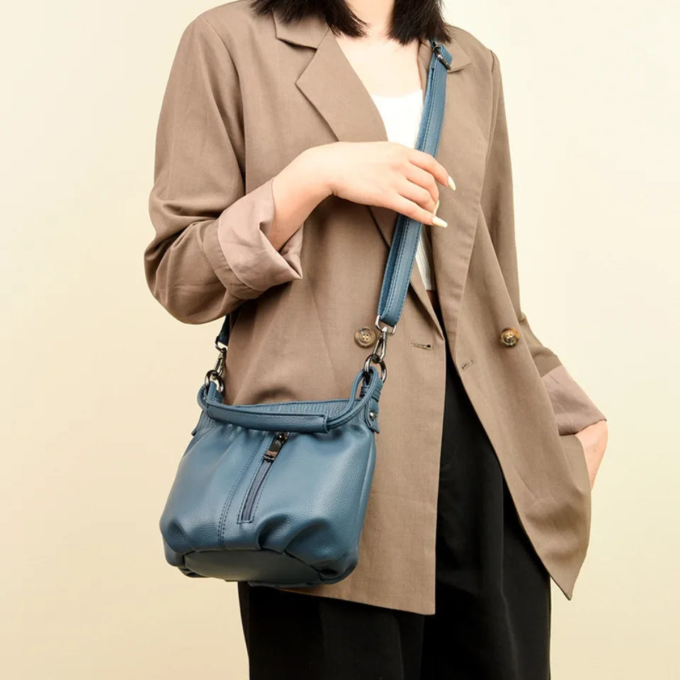 Sacs à main seau en cuir PU de haute qualité pour femmes, sacs à bandoulière décontractés et légers, petits sacs à main