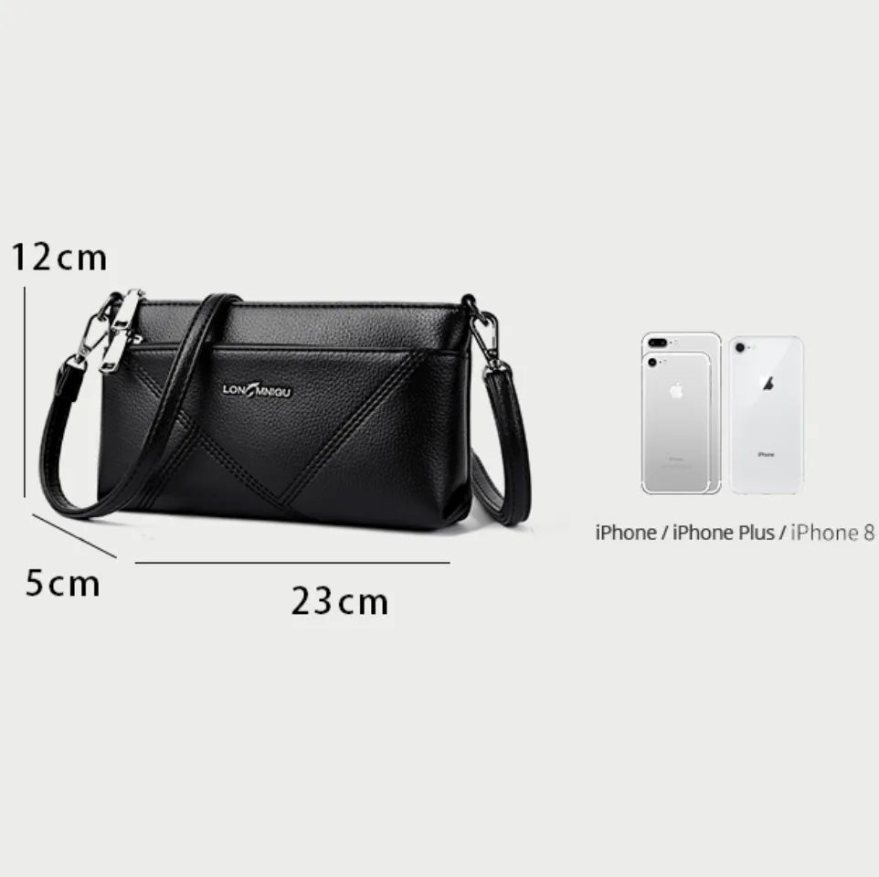 Petit sac à bandoulière en cuir synthétique pour femme, fourre-tout, couleur unie, pochette, sacs pour dames, sacs à main et bourses