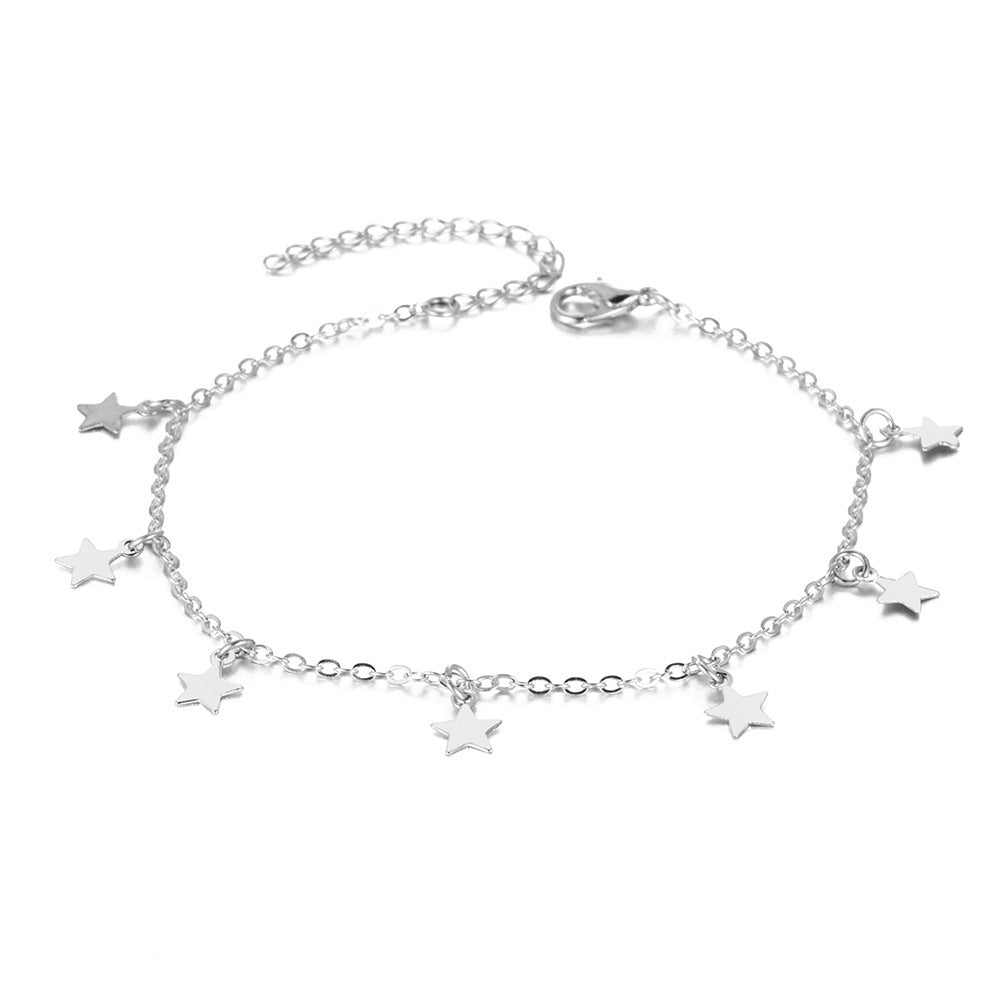 Bijoux de cheville tendance en forme d'étoile simple