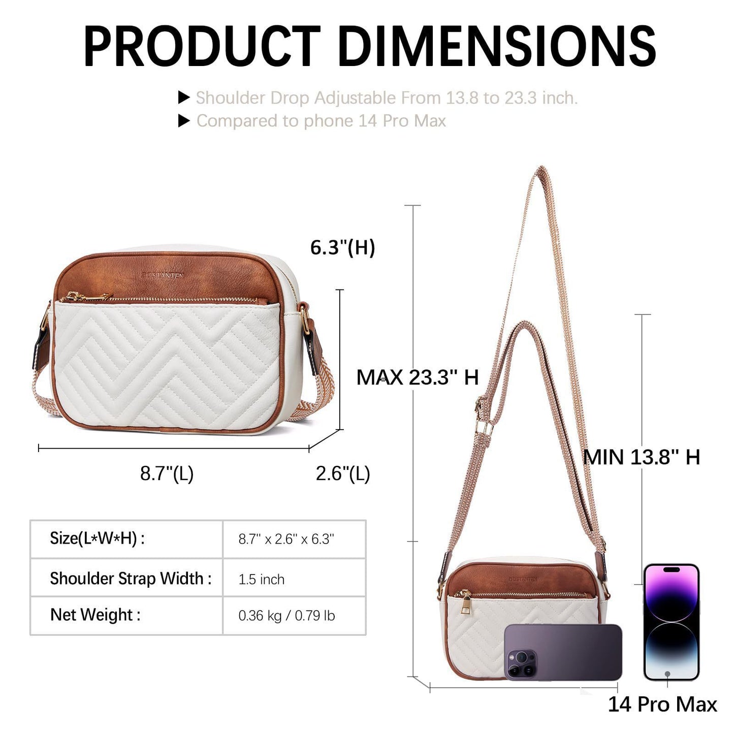Sac carré à une épaule pour femme Trendy Joker