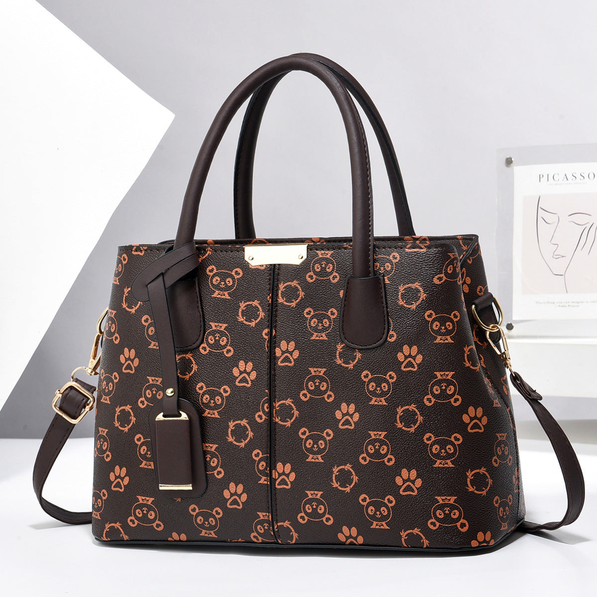Sac à main tendance, sac messager à bandoulière de grande capacité