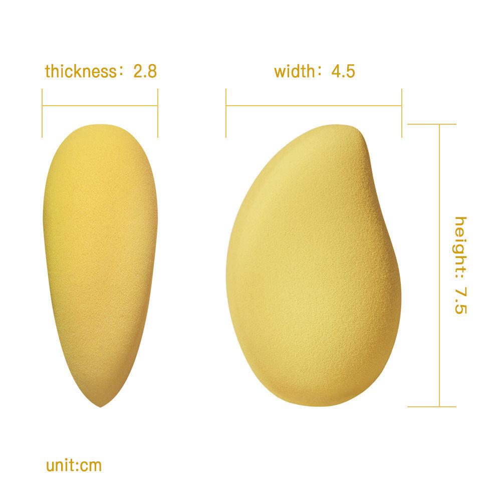 Les houppettes de maquillage ne mangent pas de poudre Œufs de maquillage à la mangue