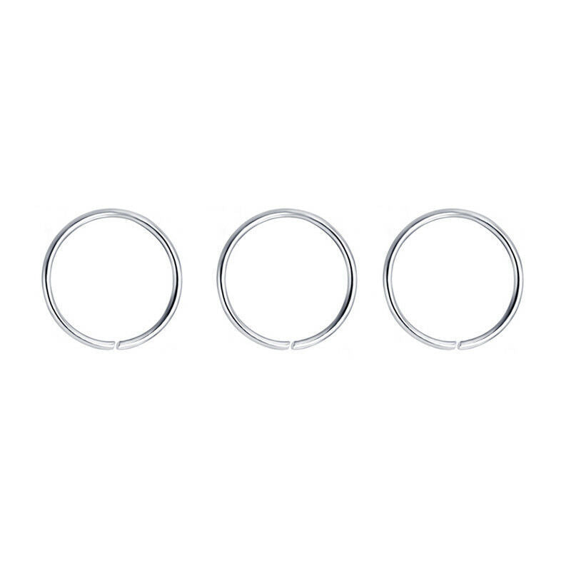 Anneau de nez en acier inoxydable, 5 couleurs, bijoux de piercing