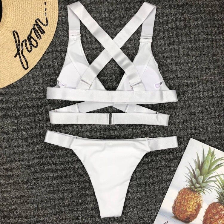 Maillot de bain séparé pour femme, bikini ajustable