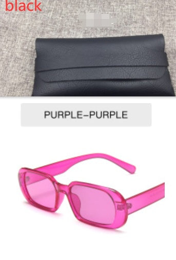 Lunettes de soleil rétro à petite monture pour femmes, couleur bonbon, colorées, tendance