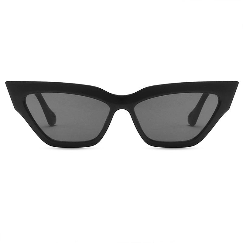 Lunettes de soleil œil de chat à chaîne pour femme