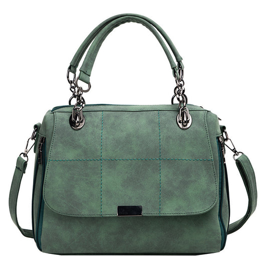 Sacs à bandoulière mats pour femmes, grande capacité, vert matcha, en cuir PU, fourre-tout Boston pour voyage