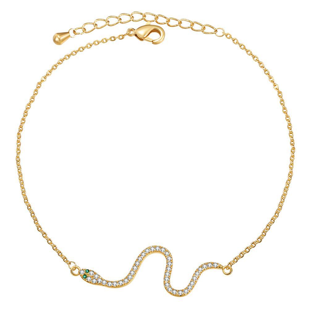Collier en cuivre et zircons micro-incrustés