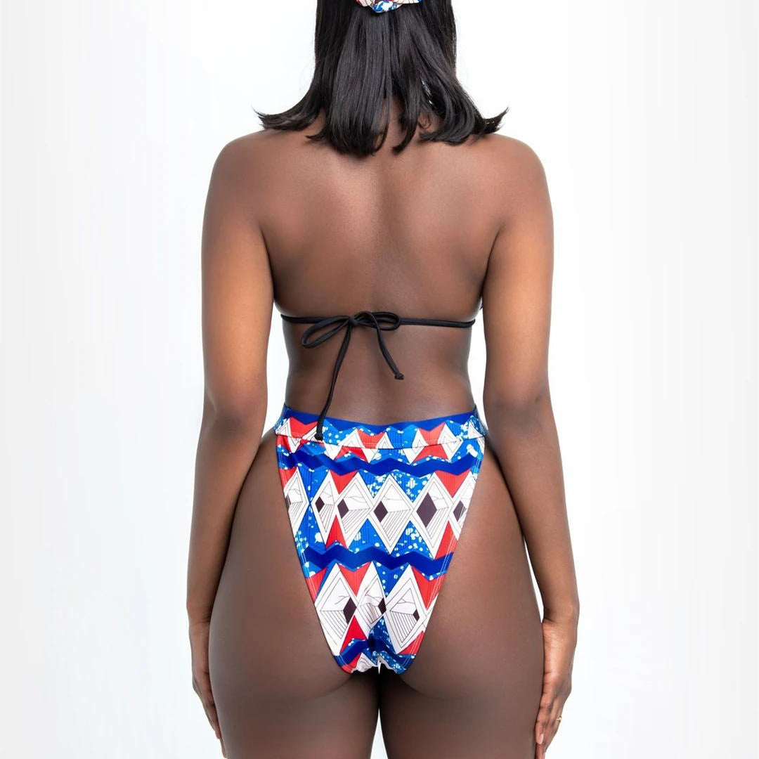 Maillot de bain bikini fendu avec chemisier