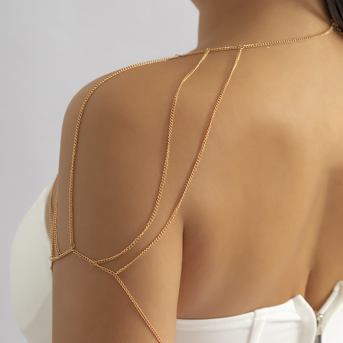 Bijoux rétro tempérament gland chaîne de corps en métal