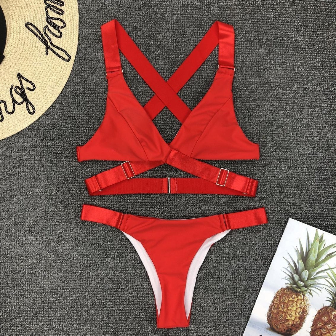 Maillot de bain séparé pour femme, bikini ajustable