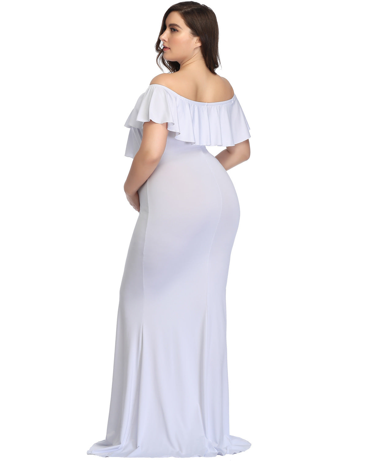 Robe de maternité en mousseline de soie pour photographie