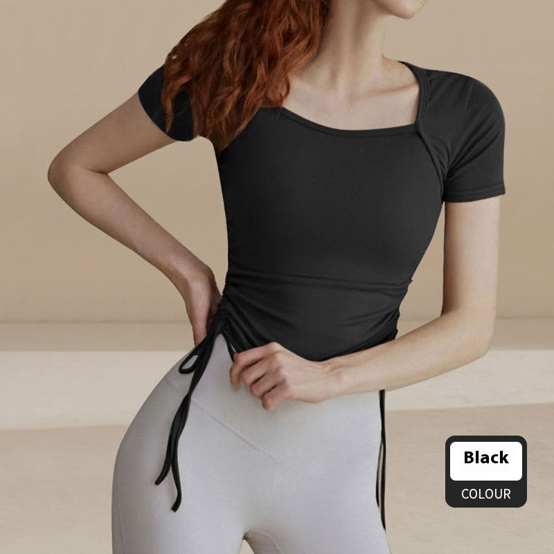 Vêtements de yoga pour femmes, vêtements de sport d'été de haute qualité à manches courtes