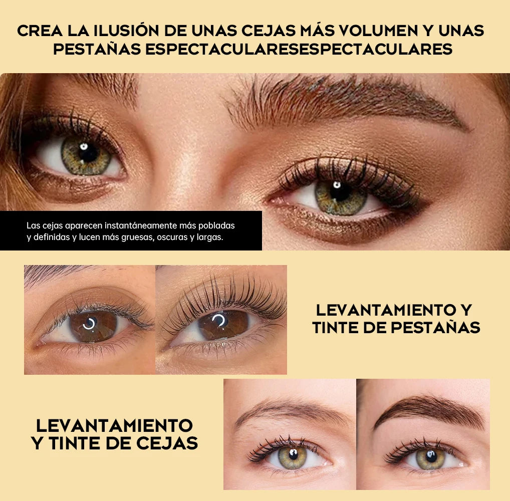 Nouveau kit de teinture pour sourcils Gollee 6 ml, kit de teinture pour cils noirs classiques naturels, semi-permanent et durable, kit de teinture pour cils étanche