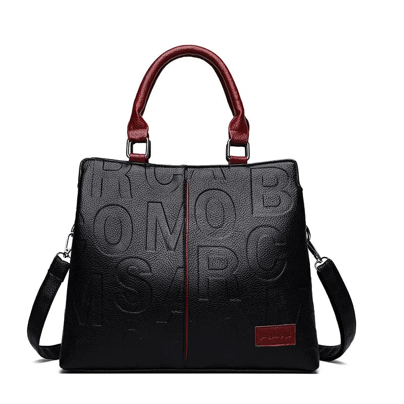 Sacs à bandoulière décontractés en cuir PU pour femmes, sac à main fourre-tout de luxe de styliste, sac à bandoulière de voyage de grande capacité