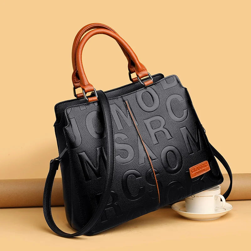 Sacs à bandoulière décontractés en cuir PU pour femmes, sac à main fourre-tout de luxe de styliste, sac à bandoulière de voyage de grande capacité