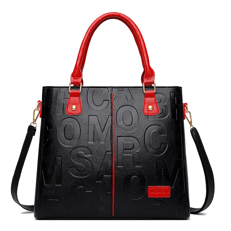 Sacs à bandoulière décontractés en cuir PU pour femmes, sac à main fourre-tout de luxe de styliste, sac à bandoulière de voyage de grande capacité
