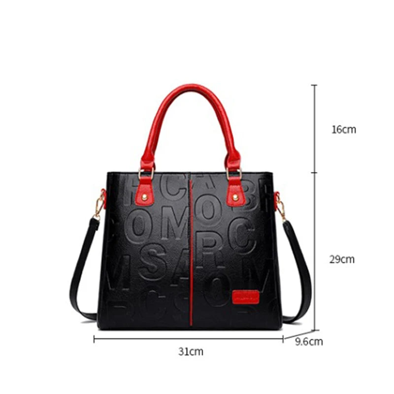 Sacs à bandoulière décontractés en cuir PU pour femmes, sac à main fourre-tout de luxe de styliste, sac à bandoulière de voyage de grande capacité