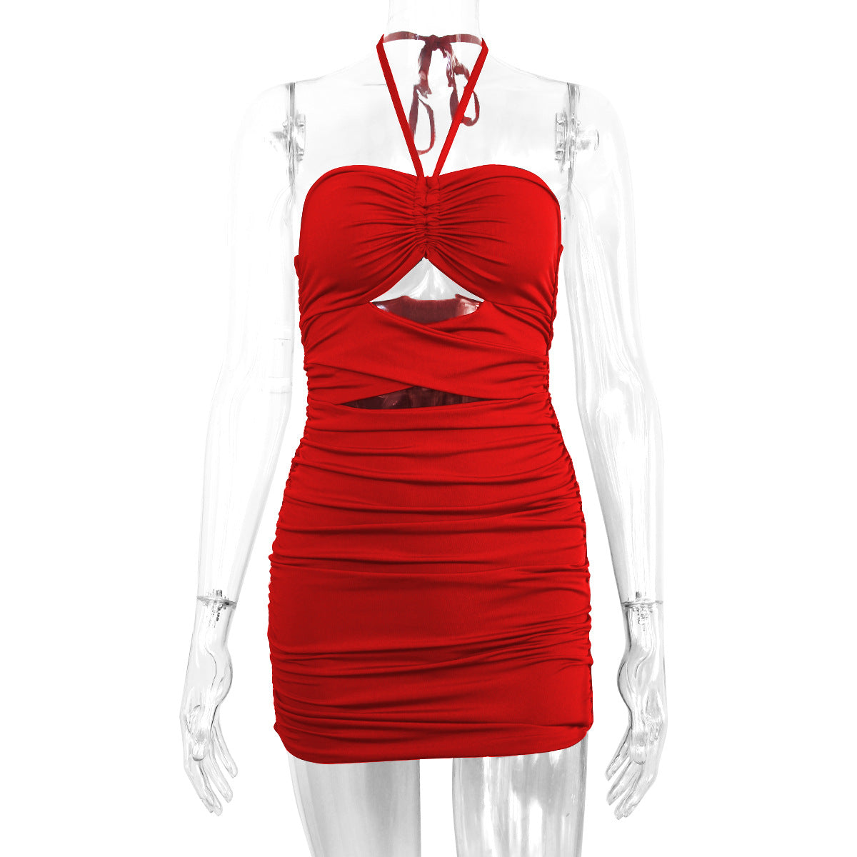 Robe d'été sans bretelles pour femme, noire, sans manches, moulante, sexy, dos nu, pour boîte de nuit, cocktail, mini-robe