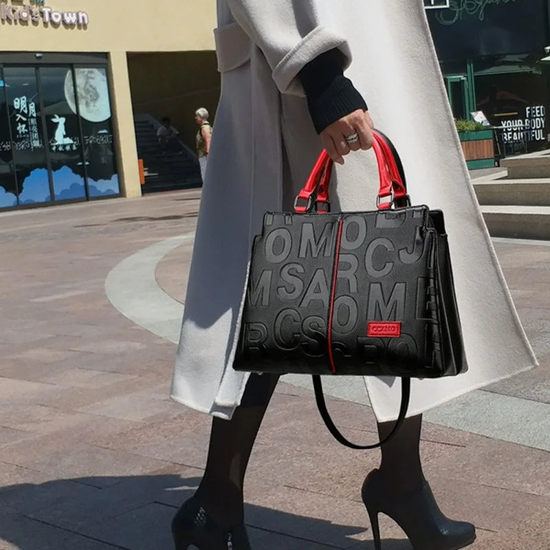 Sacs à bandoulière décontractés en cuir PU pour femmes, sac à main fourre-tout de luxe de styliste, sac à bandoulière de voyage de grande capacité
