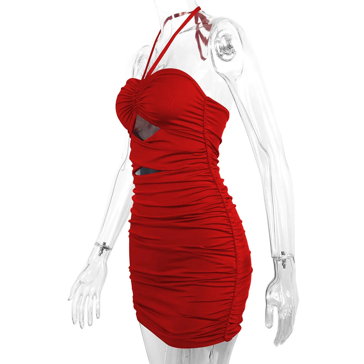 Robe d'été sans bretelles pour femme, noire, sans manches, moulante, sexy, dos nu, pour boîte de nuit, cocktail, mini-robe