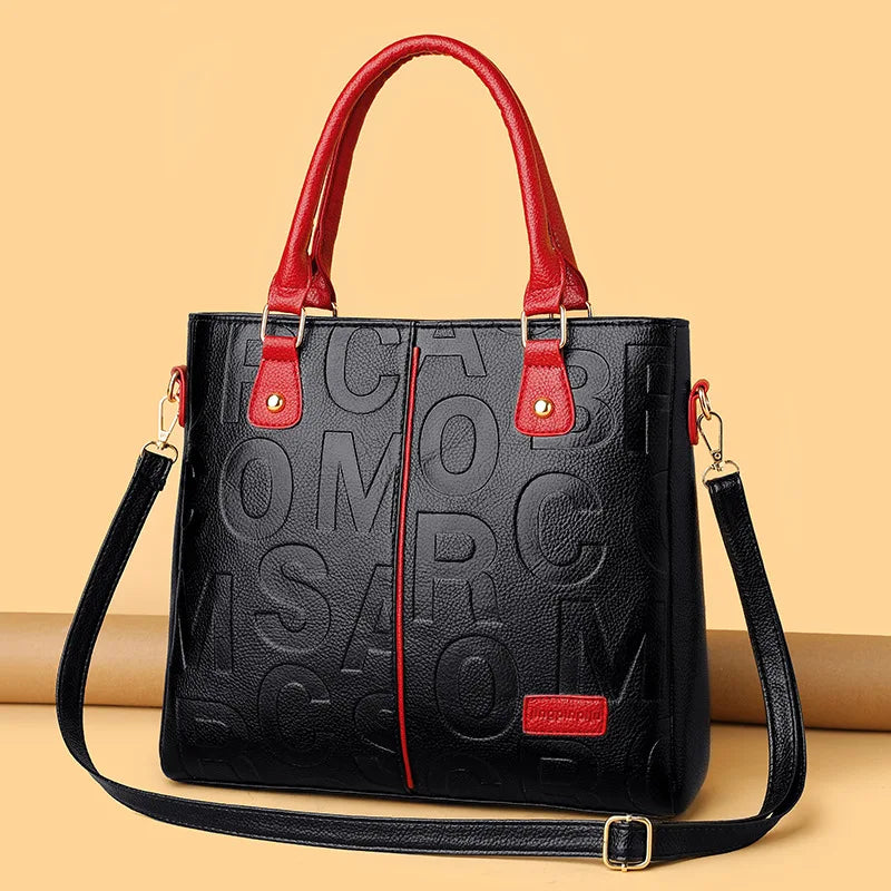 Sacs à bandoulière décontractés en cuir PU pour femmes, sac à main fourre-tout de luxe de styliste, sac à bandoulière de voyage de grande capacité