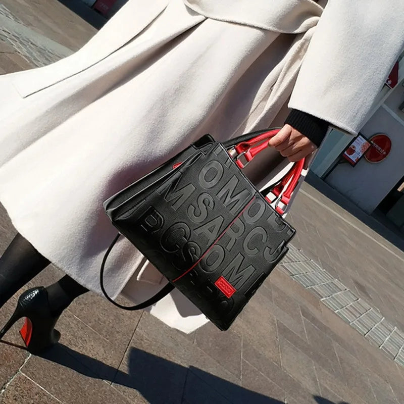 Sacs à bandoulière décontractés en cuir PU pour femmes, sac à main fourre-tout de luxe de styliste, sac à bandoulière de voyage de grande capacité