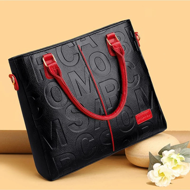Sacs à bandoulière décontractés en cuir PU pour femmes, sac à main fourre-tout de luxe de styliste, sac à bandoulière de voyage de grande capacité