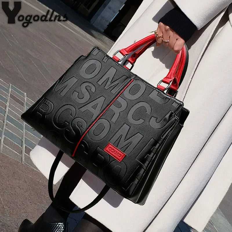Sacs à bandoulière décontractés en cuir PU pour femmes, sac à main fourre-tout de luxe de styliste, sac à bandoulière de voyage de grande capacité