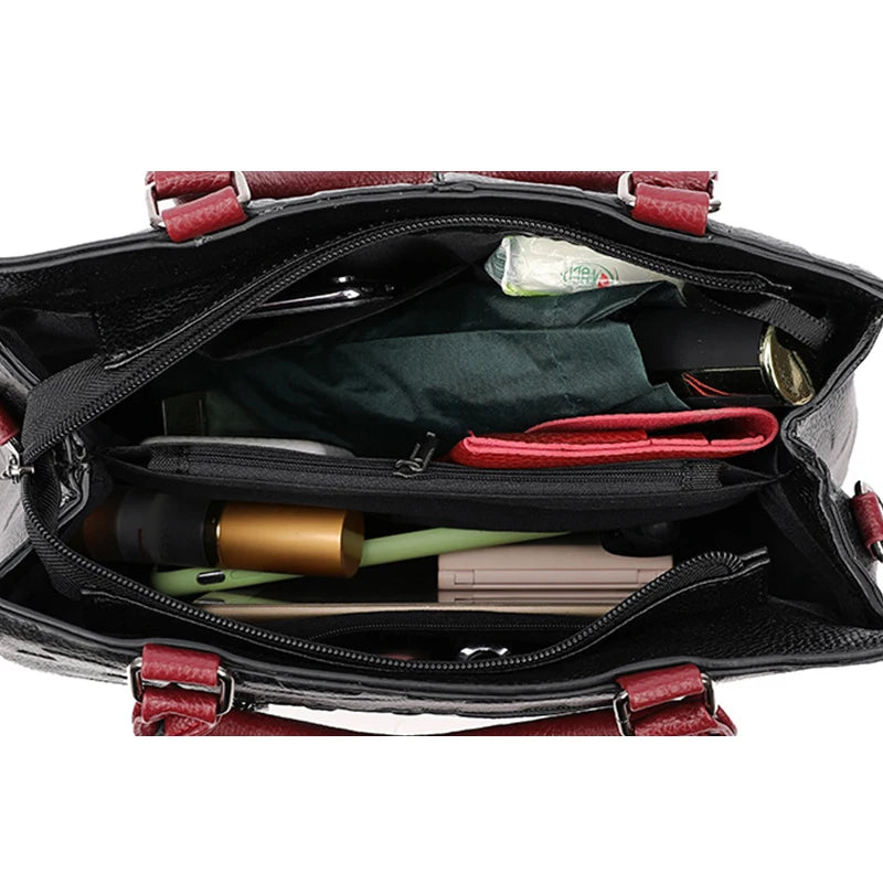Sacs à bandoulière décontractés en cuir PU pour femmes, sac à main fourre-tout de luxe de styliste, sac à bandoulière de voyage de grande capacité