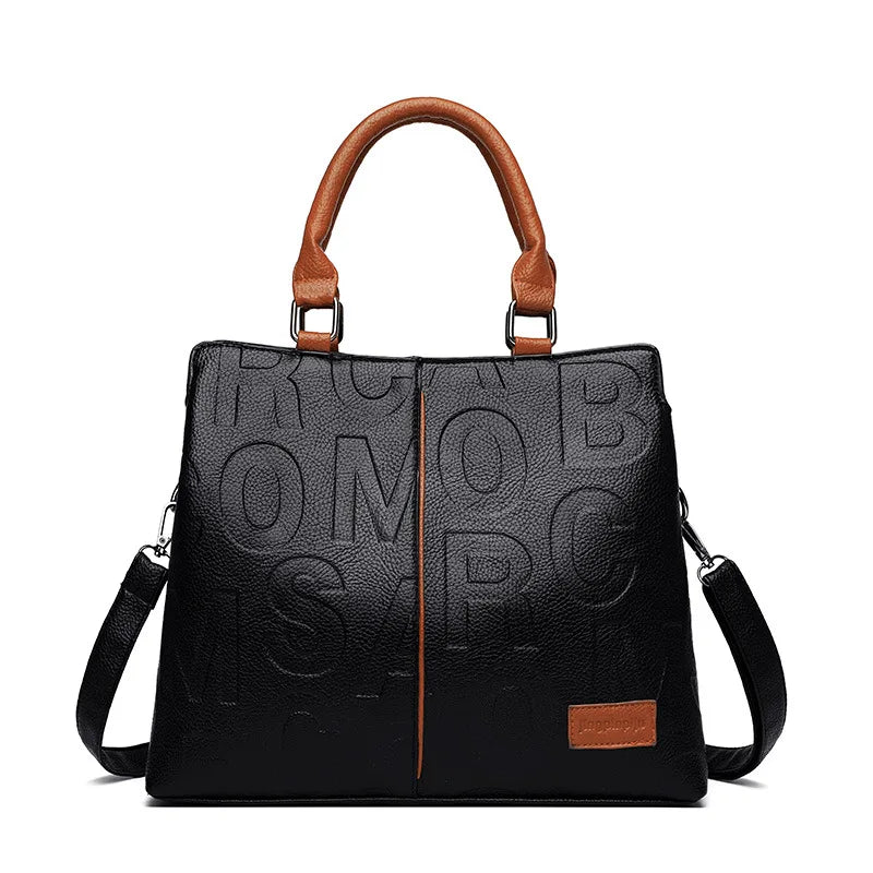 Sacs à bandoulière décontractés en cuir PU pour femmes, sac à main fourre-tout de luxe de styliste, sac à bandoulière de voyage de grande capacité