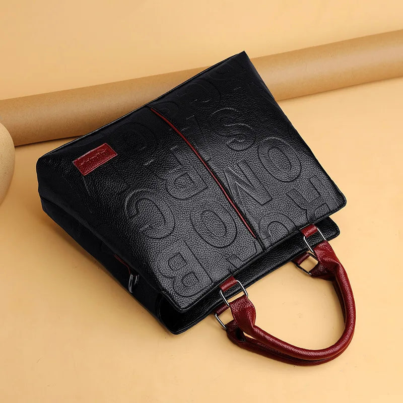 Sacs à bandoulière décontractés en cuir PU pour femmes, sac à main fourre-tout de luxe de styliste, sac à bandoulière de voyage de grande capacité