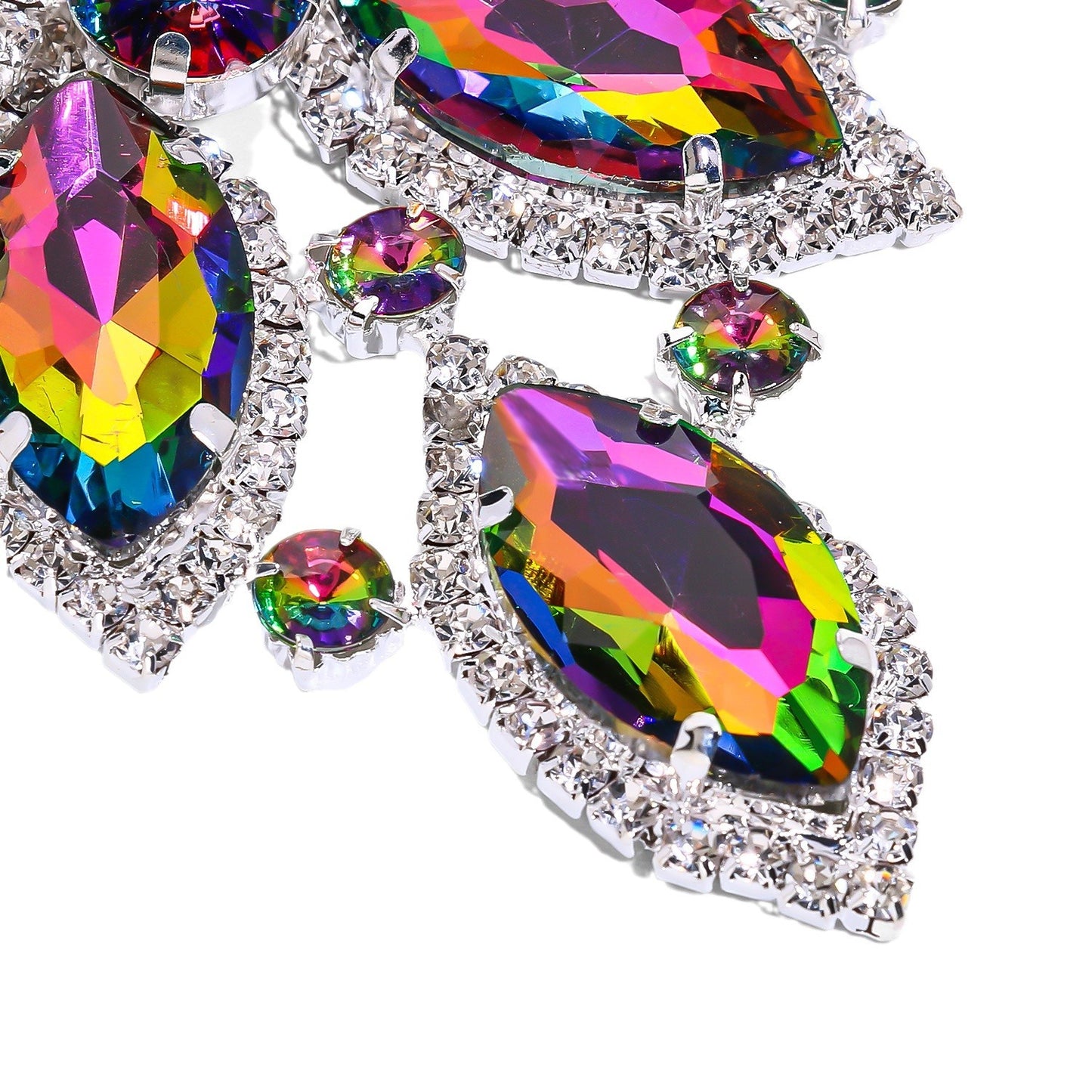 Ensemble de colliers de luxe européens et américains en forme de feuilles