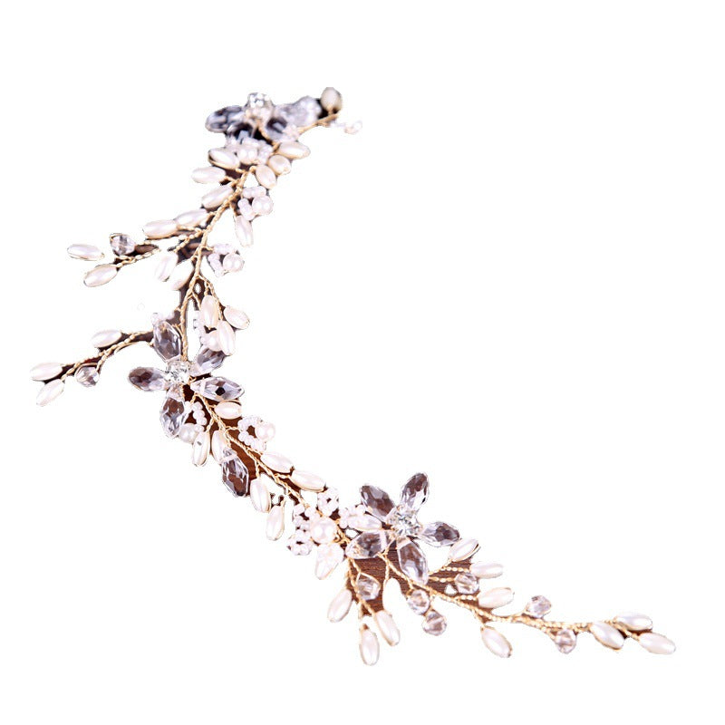 Serre-tête en perles blanches, accessoires de mariage, robe, coiffure de mariée