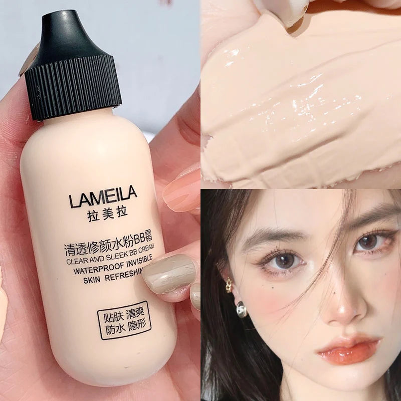 Fond de teint liquide waterproof, couvrance totale, base de teint professionnelle longue durée, cosmétiques, BB crème magique, maquillage éclaircissant, anti-cernes