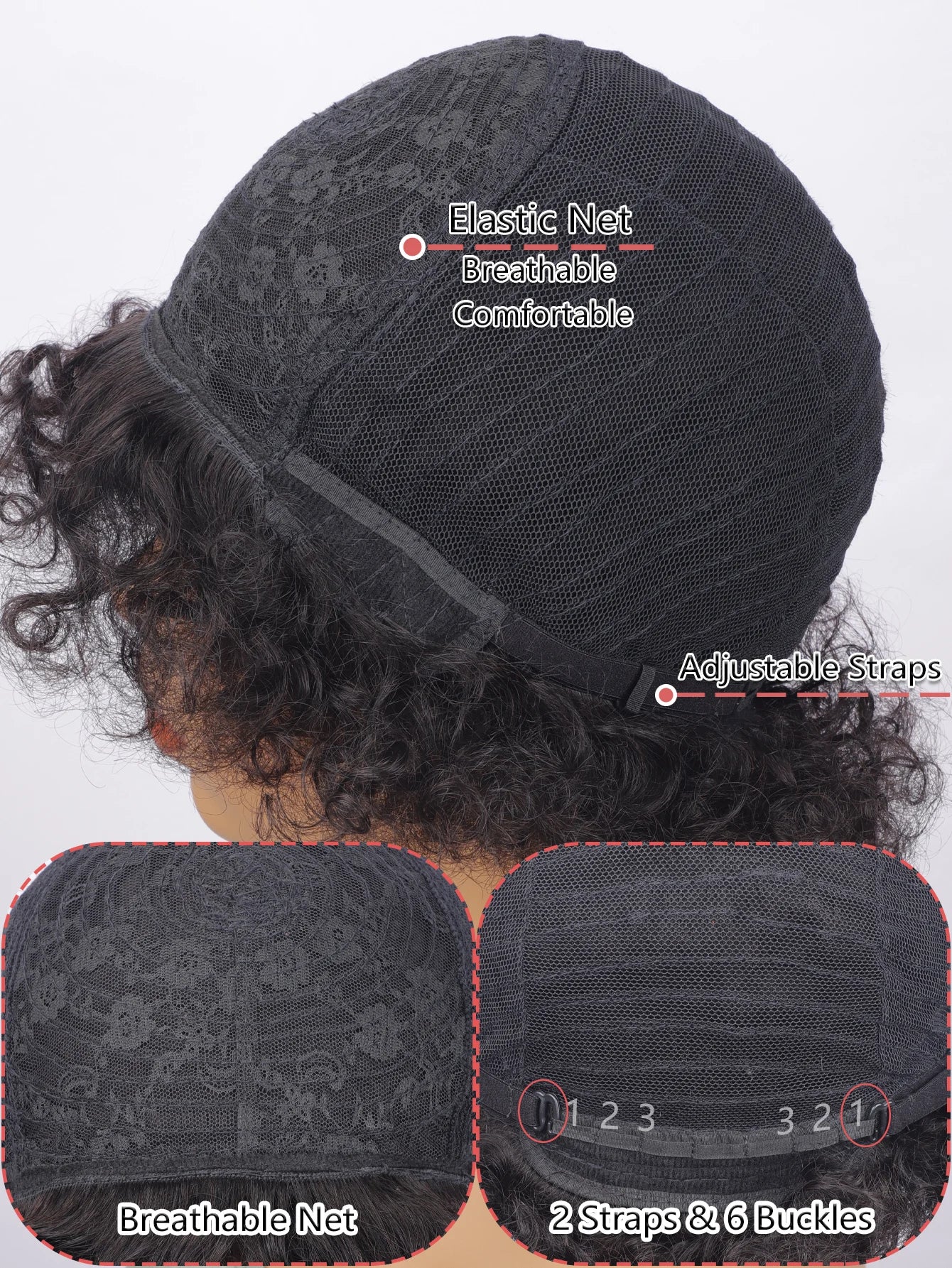 Perruques courtes afro crépues et bouclées pour femmes, cheveux humains, coupe Pixie, aspect naturel, fabriquées à la machine