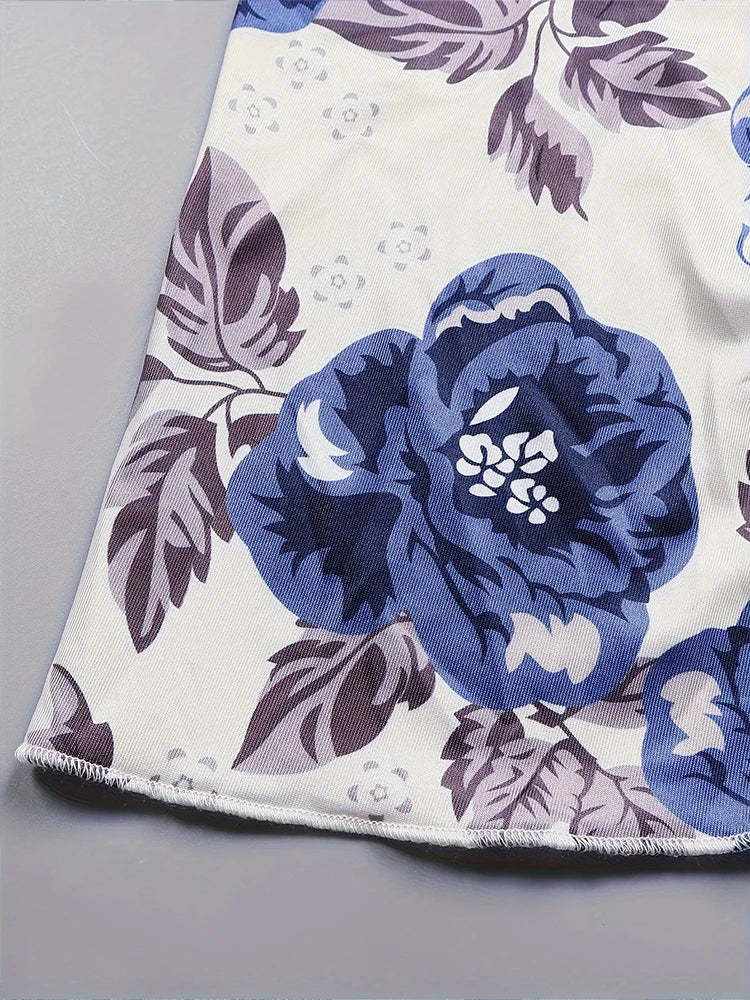 Robe élégante à manches longues et col carré pour femme, nouvelle collection printemps-été 2024