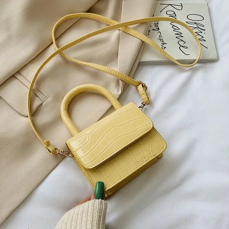 Mini sacs à main élégants en cuir PU pour femmes, sacoches décontractées à rabat de couleur unie, sacs à bandoulière pour femmes 2024