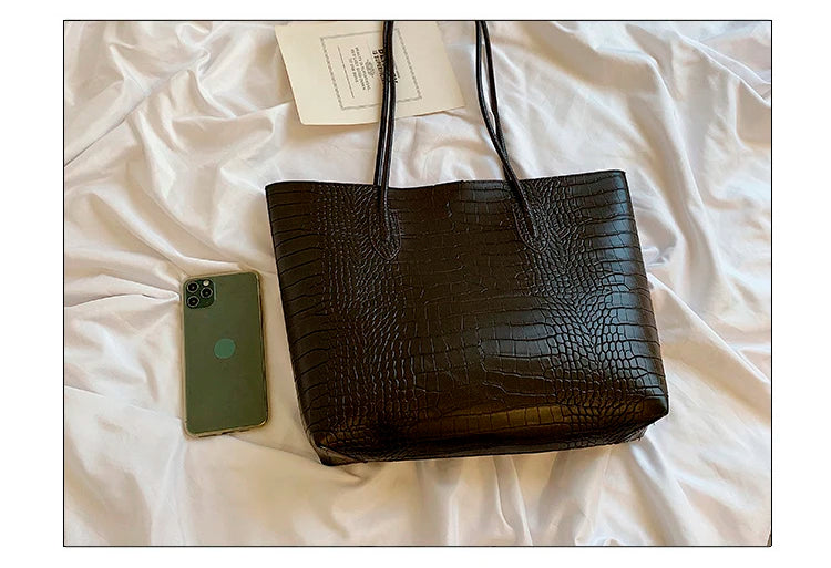 Grand sac à bandoulière en cuir PU pour femmes, sacs à main tendance de créateur, sacs fourre-tout