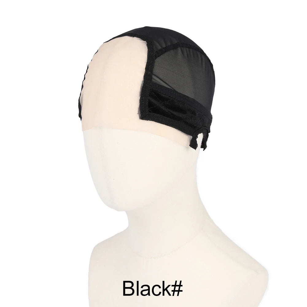 1 bonnet de perruque en dentelle avec bande en velours 4 x 5 pouces, bonnet de perruque à dentelle frontale et design d'oreille confortable pour femmes, bonnet de perruque respirant