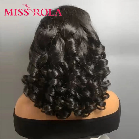 Perruques brésiliennes en cheveux naturels Remy 12A, coupe Pixie bouclée, 5x5 et 13x4, reflets 99J, avec dentelle transparente